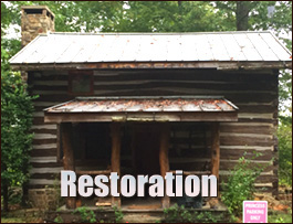 Historic Log Cabin Restoration  Fincastle, Virginia